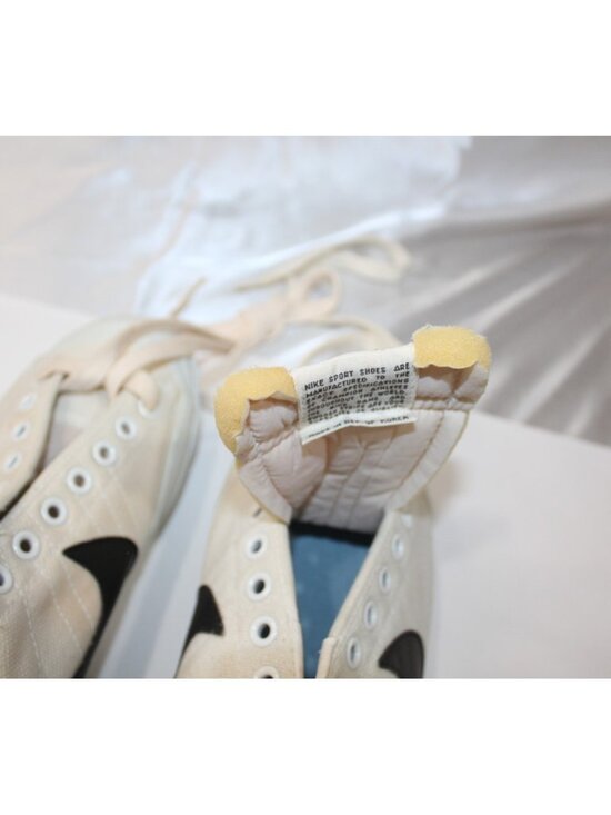 Vintage Nike Shoes Bruin Canvas White / Black Size 8 w/ Original Box main image 9